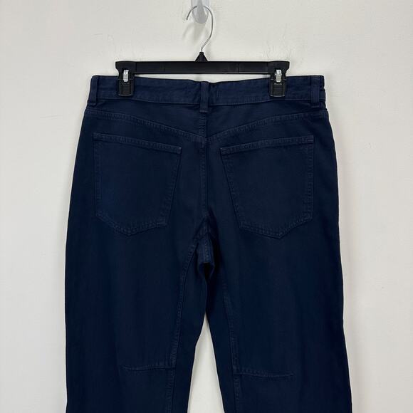 Madewell The Petite Darted Barrel Leg Jean Garment Dyed Juniper Berry US 28P NWT - Picture 11 of 14